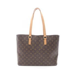 Louis Vuitton Luco Tote Bag Canvas Leather Monogram Brown
